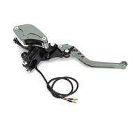 Levier De Frein Et D'embrayage Poignée De Levier Pompe Frein Moto, 7/8 Pouces, Maître-cylindre D'embrayage Hydraulique, Accessoires Course Universels(Right Grey)