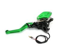 Levier De Frein Et D'embrayage Poignée De Levier Pompe Frein Moto, 7/8 Pouces, Maître-cylindre D'embrayage Hydraulique, Accessoires Course Universels(Left Green)