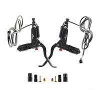 Levier de frein hydraulique compatible avec Bafang Ebike avec connecteur SM 2 A avec cylindre hydraulique intégré et corps en alliage d'aluminium (1 paire 2 A)