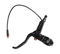 Levier de frein hydraulique GT267 en alliage d'aluminium pour vélo électrique avec diamètre de serrage de 22 mm et compatibilité avec liquide de frein à huile minérale (noir gauche)