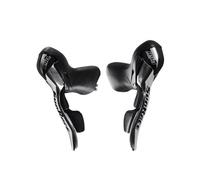 Sunrace Str-91 Sti Brake Lever Set With Shifter Argenté 9 x 2s Black / Silver