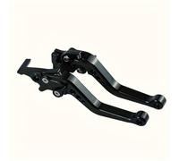Levier de Frein Moto,Levier Embrayage Accessoires de modification moto Poignée Modification réglable multi-gamme frein à tambour arrière disque avant(Black)