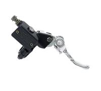 Levier de Frein Moto,Levier Embrayage Freins Hydrauliques Levier D'embrayage Frein Moto Pompe Cylindre Poignée Hydraulique Accessoires De Gauche Droite(Right side B silver)