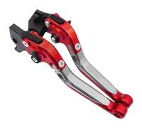 Levier de Frein Moto Moto De Levier Paire d'embray Leviers de frein et d'embrayage pliables et réglables pour moto BDJ Ninja Z1000 CNC, adaptés à Kawasaki Z1000 2007-2016(RD TI RD-BK)