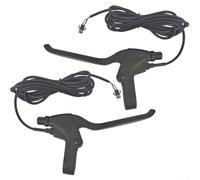 Levier de frein pour scooter électrique et VTT avec corps en alliage d'aluminium Poweroff 2 broches 2Y Interface compatible avec différents modèles de vélos électriques (2 broches 2 ans)