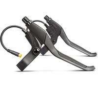Levier de frein pour vélo électrique BAFANG BBS01 BBS02 BBS-HD avec connecteur étanche à 3 broches, 22,2 mm noir - Arrêt du moteur à capteur Hall - Surface de préhension antidérapante pour un contrôle