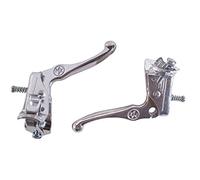 Generique Leviers de frein vélo Fixie BMX Vintage argent aluminium gauche/droit