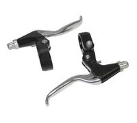 LEVIER DE FREIN VTT-VTC V-BRAKE 3 DOIGTS NEWTON ALU ARGENT-NOIR (PAIRE SUR