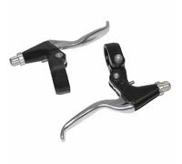 Paire de leviers de frein VTT-VTC 3 doigts alu Newton V-Brake Argenté