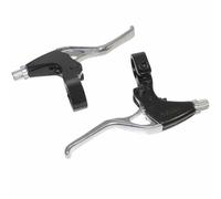 Paire de leviers de frein VTT-VTC 3 doigts alu course du levier reglable Newton V-Brake Argenté