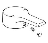 levier de Ideal Standard , ACTIVE, avec logo, B960672AA cpl. D47, B960672AA, chromé