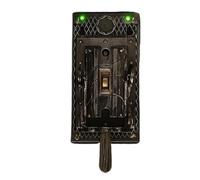 Levier de lumière d'Halloween, poignée tournante étrange, lampe de maison hantée, 12 x 7,6 cm, décoration murale rétro, effet de lumière vacillante pour la maison, les fêtes, les vacances, les thèmes