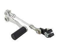 Levier de pédale de repose-pieds compatible avec la moto 300 2013 2014 2015-2017 Modèles en aluminium Changeur de vitesse en aluminium Accessoires de motocross de vélo (Silver with Black)