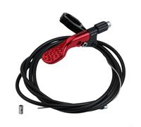 Levier de selle à distance pour routage interne et externe, pince de serrage de 22 mm en alliage d'aluminium avec poignée texturée, contrôleur de tube télescopique pour accessoires de vélo VTT (rouge)