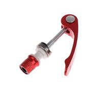 Levier de serrage de tige de selle Pince de tige de selle de vélo à dégagement rapide, boulon de brochette, outils de réparation de siège de vélo(Red)
