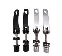 Levier de serrage de tige de selle Vis à dégagement rapide for tige de selle de vélo, boulon de brochette M6 M8 40/50/55/60/65mm, outil de pièces de cyclisme(M8x55 Silver color)