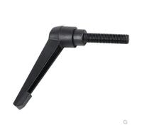 Levier de serrage noir réglable for machines, 1 pièce, M4, M5, M6, M8, M10, M12, poignée de verrouillage, filetage mâle externe(M12x100mm)