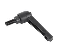 Levier de Serrage Réglable en Acier Inoxydable avec Poignée en Plastique Noir Outil de Serrage (M8*25mm)