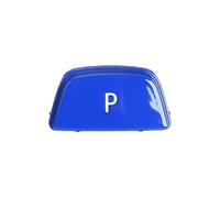Levier de vitesse LHD, bouton de stationnement automatique, bouton lettre P | Compatible avec BMW Série 1, 2, 3, 4, 5, 7, X3, X4, X5, X6, E60, F20, F21, F30, F34, F36, F10, F11, F25(Blue,D)
