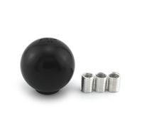 Levier de Vitesse,Pommeau Vitesse Tête de changement de vitesse sphérique en métal, bâton ondulé universel, levier de vitesse à bille, argent noir, pommeau de changement de vitesse(Black)