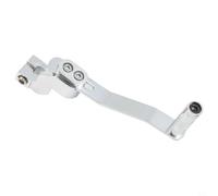 Levier de Vitesse pour moto CNC Ergonomique 13x8.5cm Grip Levier(silver) | Acier traité pour surface , aspect pour sportif agressif, contrôle amélioré, tenue de route supérieure, look personnalisé