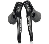 Levier de vitesse pour vélo de route 2 × 8/2 × 9/2 x 10/2 x 11 vitesses ? Shifters & Câble de changement de vitesse Frein Vélo Dérailleur avant Compatible avec Shimano (2 x 8S REFLEX : compatible
