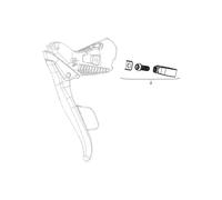 Levier de vitesse Sram Eb Force/Red E-Tap Axs Paire Rouge TU