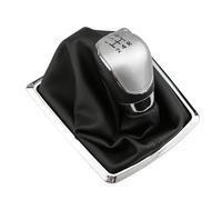 Levier De Vitesse Voiture Pour Ford Pour Focus 2 2006-2011 Pour Fiesta Kuga 2008-2012 Pommeau Levier Vitesse MT 5/6 Vitesses Avec Housse Anti-poussière Cuiz Pommeau Levier Vitesse(5 speed silver)