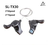 Levier de vitesses pour vélo SHIMANO Tourney SL TX30 6/7 vitesses 18/21 vitesses, manettes de vitesses TX30 avec câble de transmission interne inclus, levier de vitesses 3 vitesses TX30 3x6 speed