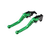 Levier d'embrayage Accessoires CNC pour Moto pour Hayabusa GSX1340R : leviers de Frein et d'embrayage Courts, poignée réglable(A-Green)