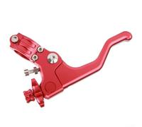 Levier d'embrayage court en aluminium, contrôle d'embrayage à un doigt, pour guidon de 22 mm, s'adapte à la plupart des motos tout-terrain comme CRF250R (rouge)