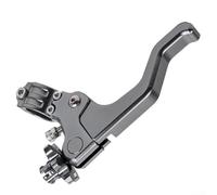 Levier d'embrayage court fabriqué en alliage d'aluminium 6063 pour guidon de 22 mm, compatible avec les modèles de moto tout-terrain standard (gris foncé)