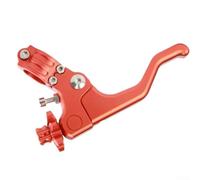 Levier d'embrayage court pour guidon de 22 mm optimisé pour un engagement à deux doigts sur motos tout-terrain et motos tout-terrain (orange)