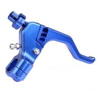 Levier d'embrayage court pour moto CNC traité à partir d'aluminium 6061 avec support de montage de guidon de 22 mm (bleu)