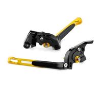 Levier d'embrayage de frein extensible pliable pour XL750 Transalp 750 CB750 Hornet 750 2023-2025 leviers de poignée réglables pliants Levier d'embrayage et de frein hydraulique(Black yellow)