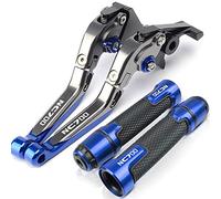 Levier d'embrayage de Frein pliable for ホンダ用 NC700 S X NC700S NC700S NC700x 2012 2013 CNC CNC Réglable Racing Racing Poignée Grips Poignée De Frein Embrayage(BLEU)