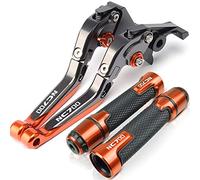 Levier d'embrayage de Frein pliable for ホンダ用 NC700 S X NC700S NC700S NC700x 2012 2013 CNC CNC Réglable Racing Racing Poignée Grips Poignée De Frein Embrayage(ORANGE)