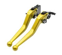 levier d'embrayage de moto Accessoires CNC pour Yamaha FZ6 FAZER FZ8 FZ1 : Leviers de frein et d'embrayage, poignée réglable(Golden)