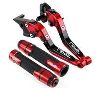 Levier d'embrayage Ensemble de leviers de Frein leviers de poignée pliants réglables pour CM/CMX Rebel 300/500 2016-présent Frein Court réglable(E)