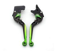 Levier d'embrayage et de frein hydraulique Levier moto CNC pliable extensible disque avant levier frein à tambour arrière pour Vespa pour PX LML 125 150 200 étoile pour PX125 pour PX150(Green)
