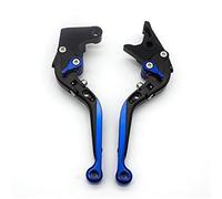 Levier d'embrayage et de frein hydraulique Levier moto CNC pliable extensible disque avant levier frein à tambour arrière pour Vespa pour PX LML 125 150 200 étoile pour PX125 pour PX150(Blue)
