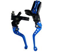 Levier d'embrayage et levier frein moto Levier De Maître-cylindre De Frein Universel Pour Moto Câble D'embrayage, Réservoir Pour Scooter Sport Dirt Bike 1 Paire 7/8" 22 Mm(Blue B)