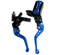 Levier d'embrayage et levier frein moto Maître-cylindre De Frein Universel Pour Moto 7 À 8 Pouces 22 Mm Levier Câble Embrayage Réservoir Pour Scooter Sport Dirt Bike(Blue B)