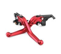 Levier d'embrayage Et Levier Frein Moto pour TENERE 700 pour World pour Raid pour XTZ700 pour SP pour XTZ pour Rally 2019-2025 Poignées Réglables pour Moto(Red)