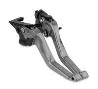 Levier D'embrayage Frein Levier D'embrayage De Frein Avant En Aluminium CNC, Compatible Avec Ducati Pour Monster 937 Pour Monster 950 2021 2022, Avec Poignée De Biellette De Direction Réglable(Gray)