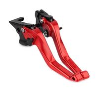 Levier D'embrayage Frein Levier D'embrayage De Frein Avant En Aluminium CNC, Compatible Avec Ducati Pour Monster 937 Pour Monster 950 2021 2022, Avec Poignée De Biellette De Direction Réglable(Red)