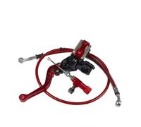 Levier d'embrayage Frein Moto Kit Modification Maître-Cylindre Frein Et d'embrayage pour Moto, Levier De Pompe Et Tuyau D'huile pour Dirt Pit Bike, Moto De Sport, Scooter, VTT