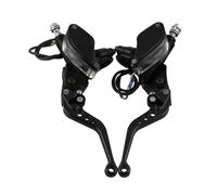Levier D'embrayage Frein Une Paire De Leviers Principaux De Pompe De Frein Hydraulique Double Pour Moto 22mm 50cc-300cc Adaptés À La Plupart Des Motos Levier Frein Moto(Black)