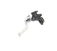 Levier d'embrayage Kit Leviers Réservoir De Maître-Cylindre De Frein d'embrayage De Moto De 7/8 "22mm, Ensemble De Réservoir De Fluide Adapté À La Plupart des Motos Clutch Lever Handle(Clutch Silver)