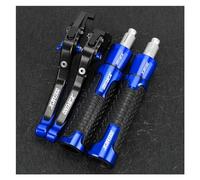 Levier d'embrayage pour YMA XJR1300 XJR 1300 Racer Levier De Poignée Réglable Leviers Frein d'embrayage Guidon Grps Bouchon D'extrémité(Blue)